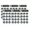 Die-Cut Magnetic Black Paw Prints, 12 Per Pack, 6 Packs