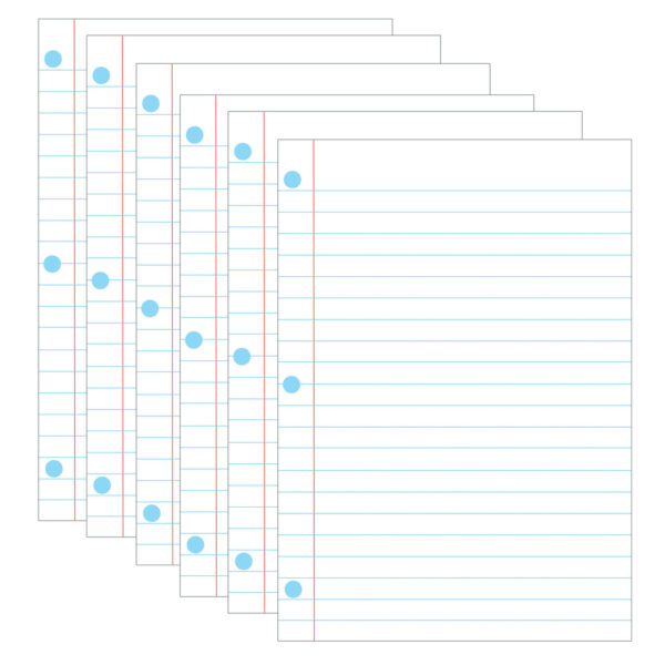 Magnetic Notebook Page, 8-1-2" x 11", Pack of 6