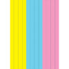 Die-Cut Magnetic Pink-Blue-Yellow Sentence Strips, 2.75" x 11", 3 Per Pack, 6 Packs