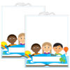 Multicultural File Buddy Storage Bag, 10.5" x 12.5", 6 Per Pack, 2 Packs
