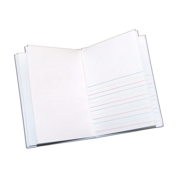 Hardcover Blank Book Primary Lined, 6" x 8" Portrait, White, Pack of 12
