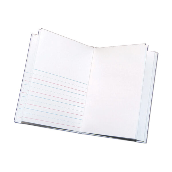 Hardcover Blank Book Primary Lined, 6" x 8" Portrait, White, Pack of 12