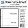 Folding Blank Game Board, 18" x 18", Pack of 3