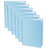 Blue Hardcover Blank Book, White Pages, 11"H x 8-1-2"W Portrait, 14 Sheets-28 Pages, Pack of 6