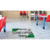 91510GreeneryFloorMat Welcome Mat with Slip Resistant Backing, 15.5" x 23.5", Beech Wood Greenery Everyone is Welcome Here, Pack of 2