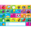 Placemat Studio Smart Poly ABC's Learning Placemat, 13" x 19", Single Sided, Pack of 10