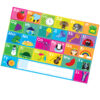 Placemat Studio Smart Poly ABC's Learning Placemat, 13" x 19", Single Sided, Pack of 10