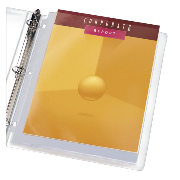Clear Heavyweight Multi-Page Capacity Sheet Protectors, Holds 8-1-2" x 11" Sheets, Top Load, 25 Per Pack, 3 Packs