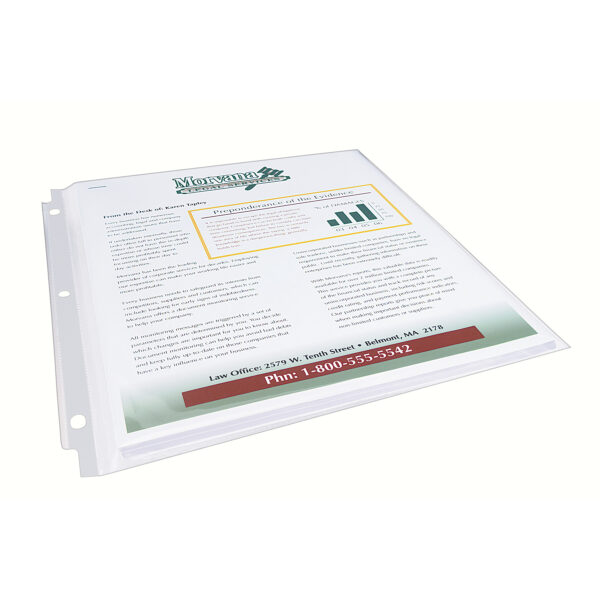 Clear Heavyweight Multi-Page Capacity Sheet Protectors, Holds 8-1-2" x 11" Sheets, Top Load, 25 Per Pack, 3 Packs