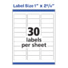 ERSAVE8160_5.jpg Easy Peel Address Labels, Sure Feed Technology, Permanent Adhesive, 1" x 2-5-8", 750 Labels