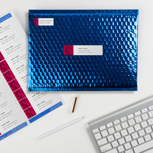 Easy Peel Address Labels, Sure Feed Technology, Permanent Adhesive, 1" x 4", 500 Labels