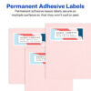 Easy Peel Address Labels, Sure Feed Technology, Permanent Adhesive, 1" x 4", 500 Labels