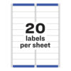 Easy Peel Address Labels, Sure Feed Technology, Permanent Adhesive, 1" x 4", 500 Labels