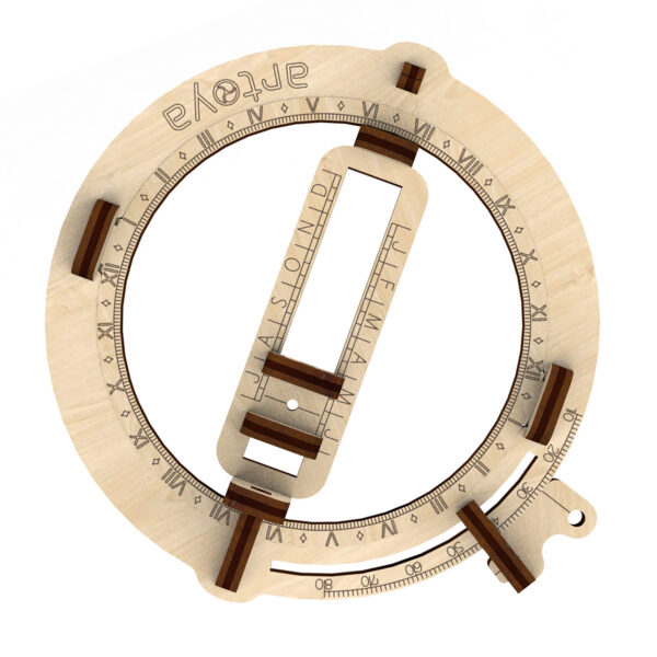 Pocket Sundial 3D Wooden STEM Model 5-Pack