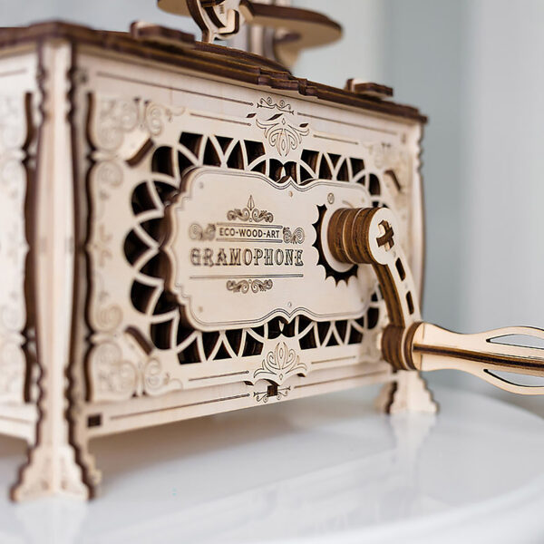Gramophone 3D Wooden STEM Construction Kit