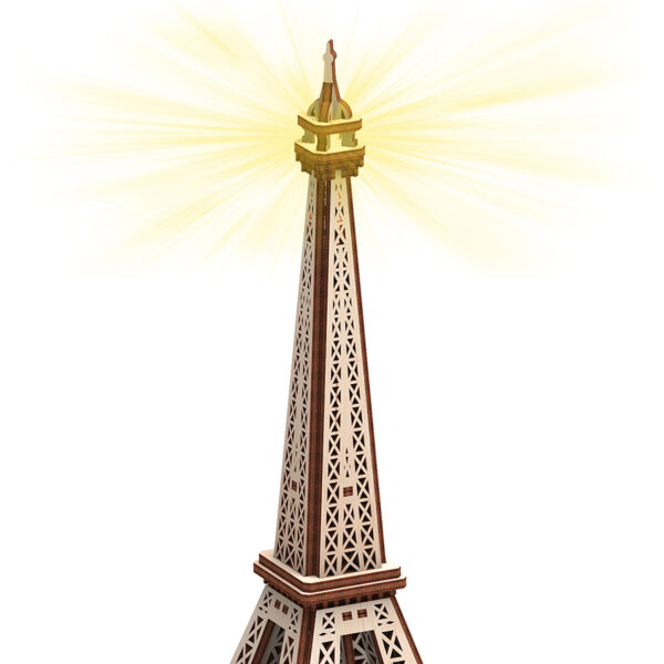 Eiffel Tower Eco-light 3D Wooden STEM Model