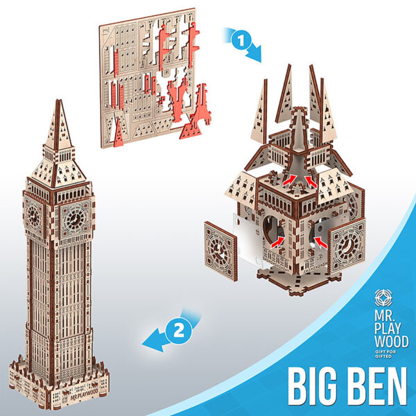 Big Ben 3D Wooden STEM Puzzle