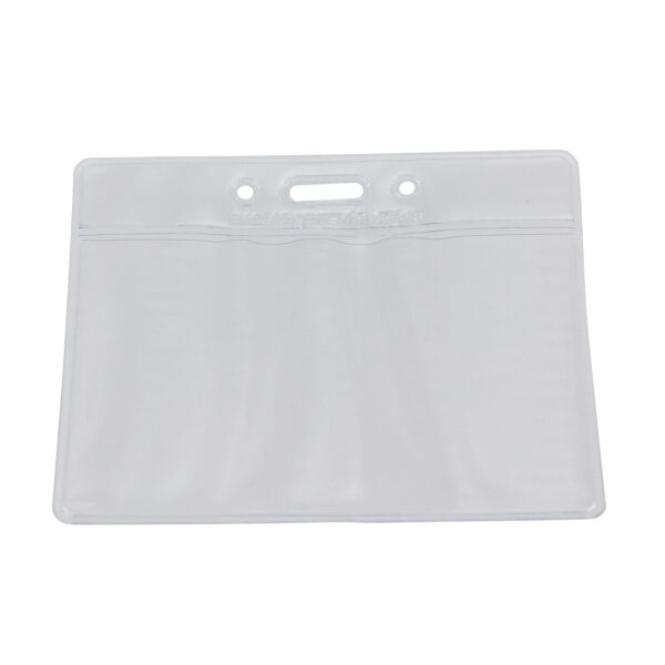 Standard Vinyl Badge Holder, Horizontal, 4" x 3", Pack of 50