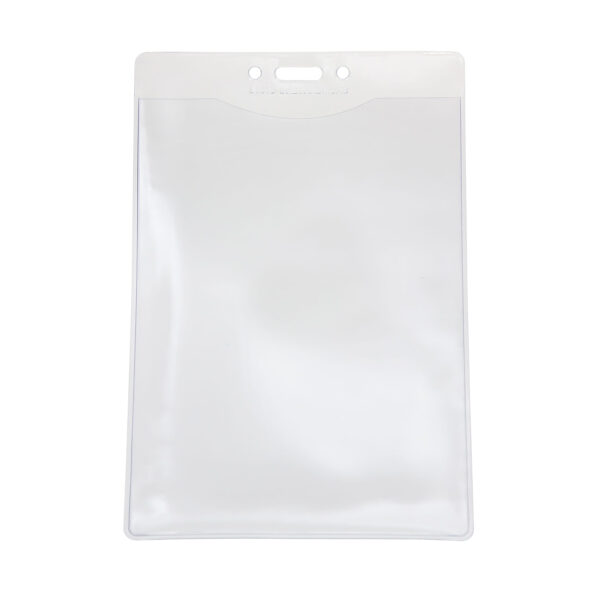 Vinyl Badge Holder, Vertical, 4-1-2" x 6-3-4", Pack of 100