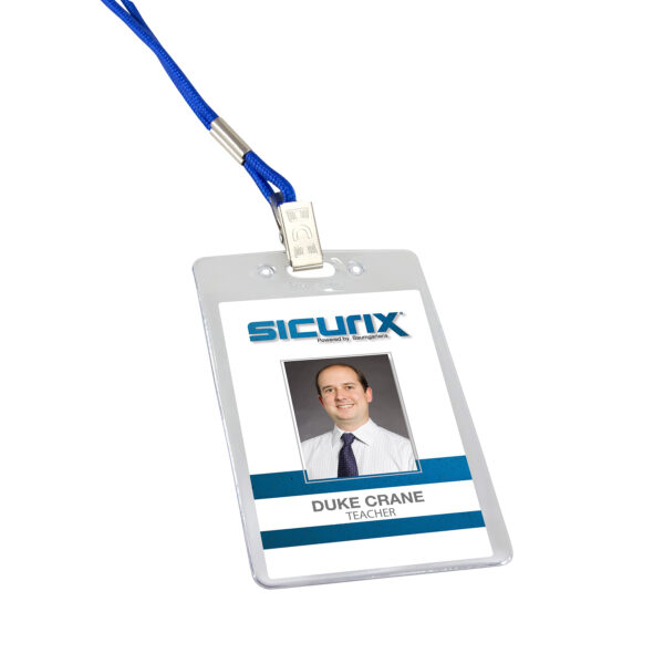 ID Badge Holder, Government-Military, Vertical, Pack of 50