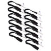 ERSBAU69514-12.jpg Recycled PET Lanyard, Flat Style, J Hook, Black, Pack of 12