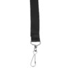 ERSBAU69514-12_5.jpg Recycled PET Lanyard, Flat Style, J Hook, Black, Pack of 12