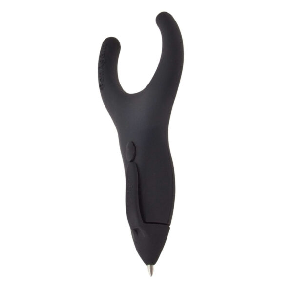 ERSBAUM00022-6_2.jpg Ergo-Sof Retractable Ballpoint Pen, Black, Black Ink, Pack of 6