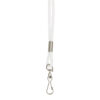 Standard Lanyard Hook Rope Style, White, Pack of 24