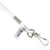 Standard Lanyard Hook Rope Style, White, Pack of 24