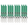 Standard Lanyard Hook Rope Style, Green, Pack of 24