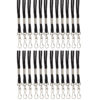 Standard Lanyard Hook Rope Style, Black, Pack of 24