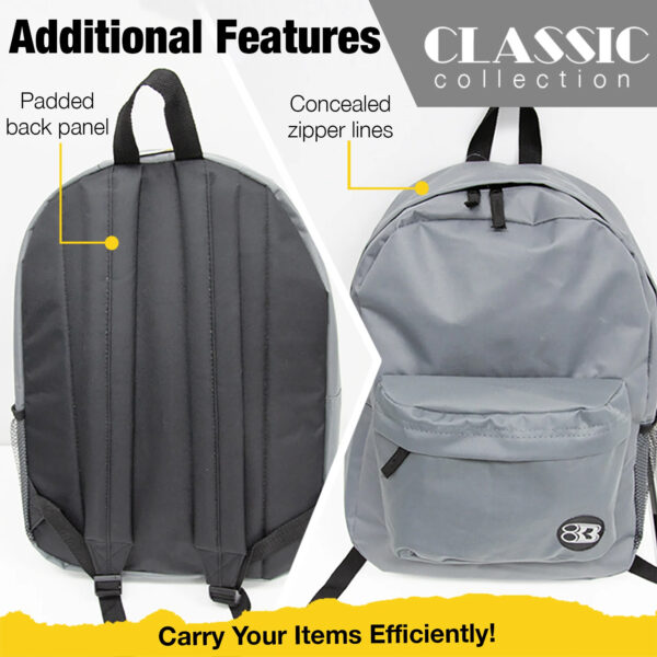 ERSBAZ1037-2_3.jpg Basic Backpack 16" Purple, Pack of 2