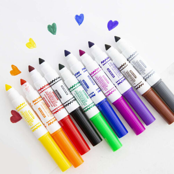 Washable Markers, Mini Broad Line, 10 Per Pack, 12 Packs