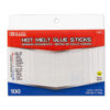 Mini Hot Melt Glue Sticks, Dual Temp, 3.9" x 0.27", 100 Per Box, 2 Boxes