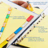 Canary Paper Dividers with Insertable Color Tabs, 8 Per Pack, 12 Packs