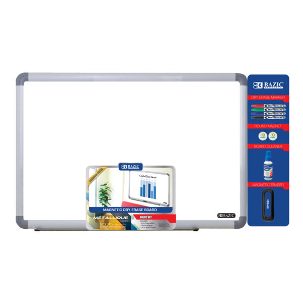 ERSBAZ6050.jpg Aluminum Frame Magnetic Dry Erase Board Value Pack, 24" x 36"