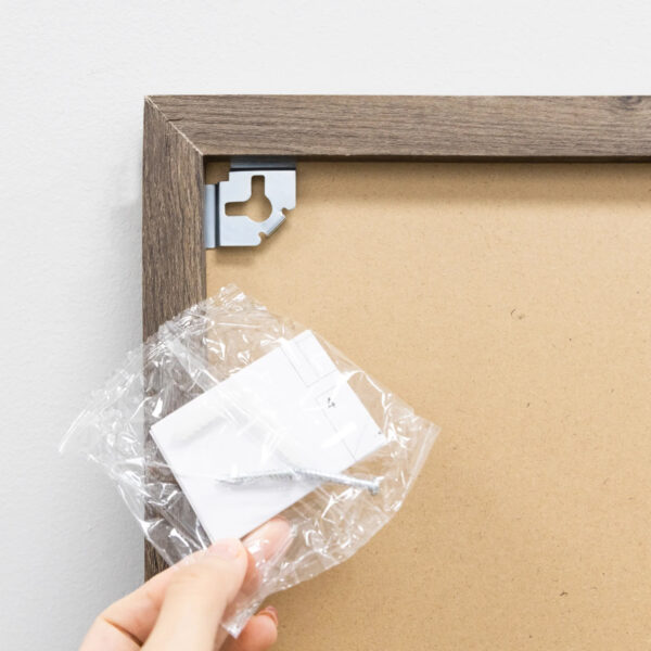 ERSBAZ6081_2.jpg RUSTIQUE Wood Frame Magnetic Chalkboard, 20" x 30", Chalk Marker & Magnets