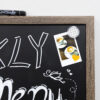 ERSBAZ6081_4.jpg RUSTIQUE Wood Frame Magnetic Chalkboard, 20" x 30", Chalk Marker & Magnets