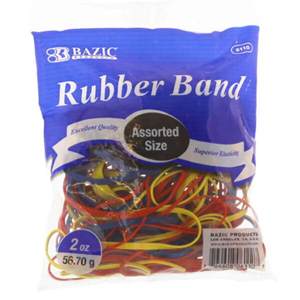 ERSBAZ6110-6_3.jpg Rubber Bands, Assorted Sizes & Colors, 2oz.-56.70g Per Pack, 6 Packs