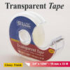 Transparent Tape with Dispenser, 3-4" x 1296", Pack of 12