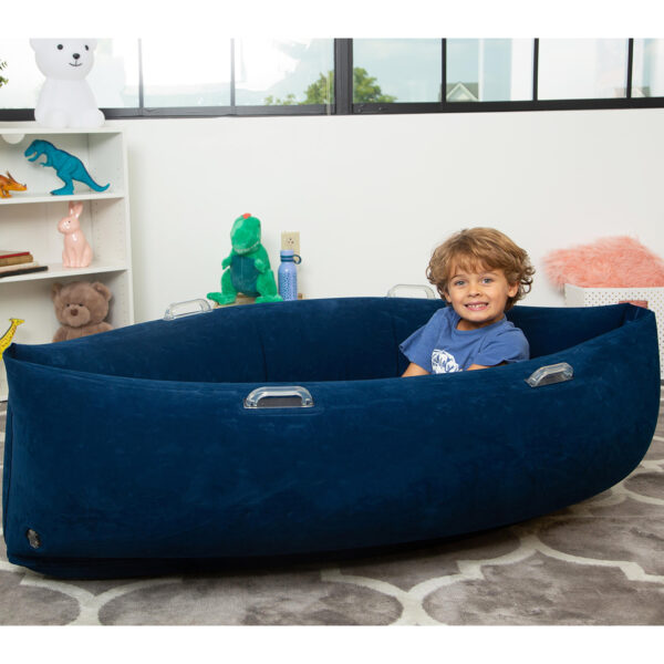 ERSBBAPD60BU_4.jpg Comfy Hugging Peapod Sensory Pod, 60", Ages 6-12 Up to 3-5'1" Tall, Blue