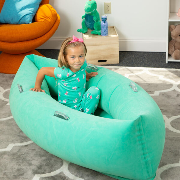 © Amelia Ingraham 2020 Comfy Hugging Peapod Sensory Pod, 60", Ages 6-12 Up to 3-5'1" Tall, Green