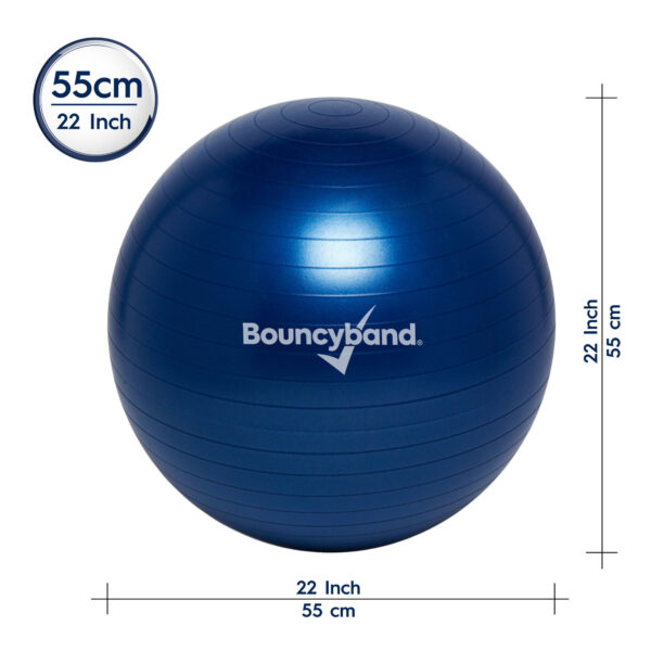 BouncyBand 45cm Size Blue Balance Ball, 55cm, Blue