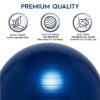 Bouncyband Wiggle Seat 33-Blue-2 Balance Ball, 55cm, Blue