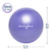 BouncyBand 45cm Size Blue Balance Ball, 55cm, Purple