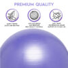 Balance Ball, 65cm, Purple