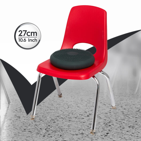 Bouncyband Wiggle Seat 27-Dark-Gray-5 Little Wiggle Seat Sensory Cushion, Dark Gray