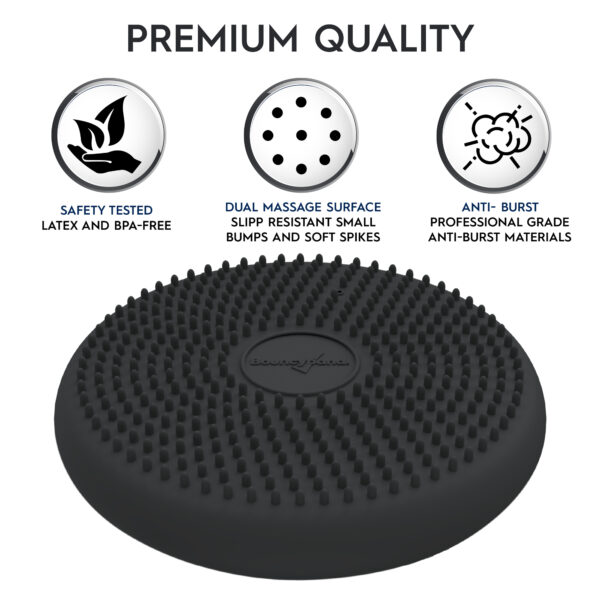 Bouncyband Wiggle Seat 27-Dark-Gray-2 Little Wiggle Seat Sensory Cushion, Dark Gray