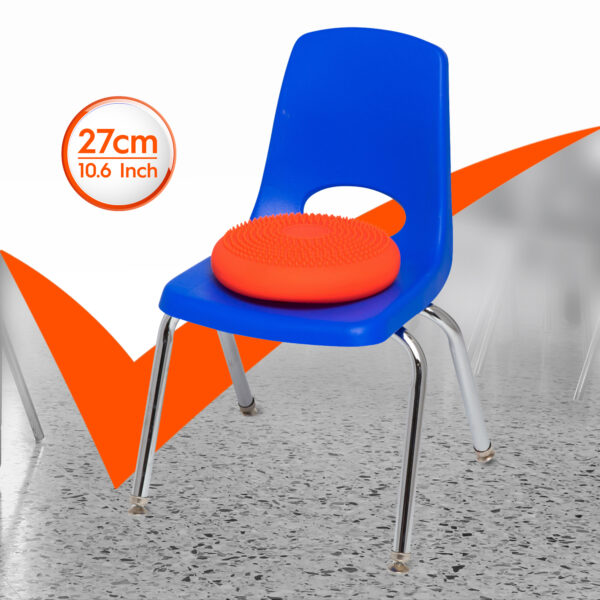 Bouncyband Wiggle Seat 27-Orange-5 Little Wiggle Seat Sensory Cushion, Orange