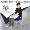 Bouncyband Wiggle Seat 33-Dark Gray-3-LifeStyle-3 Big Wiggle Seat Sensory Cushion, Dark Gray